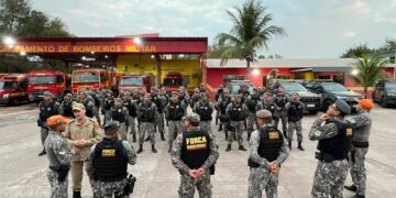 Reforço completo: mais uma equipe da Força Nacional chega ao Pantanal para ajudar no combate aos incêndios