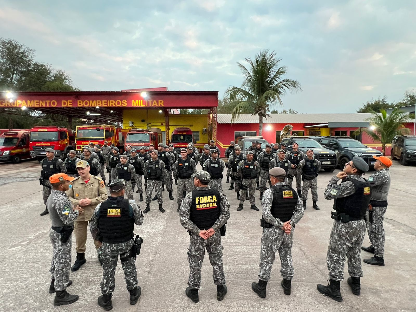 Reforço completo: mais uma equipe da Força Nacional chega ao Pantanal para ajudar no combate aos incêndios