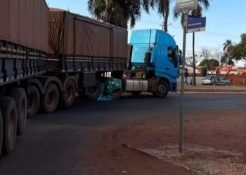 Ciclista morre ao ser atropelado por carreta em Sidrolândia