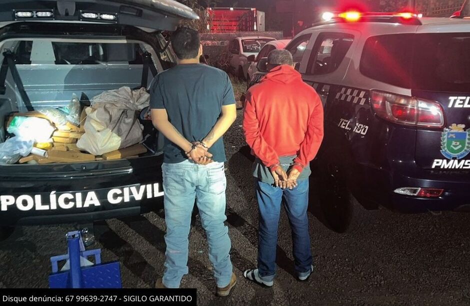 Dupla é presa por tráfico com 60 kg drogas em residência em Ponta Porã