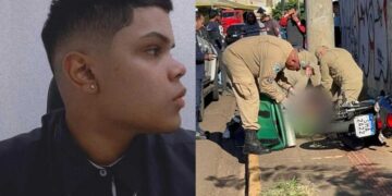 Jovem morre após perder o controle da moto e colidir com poste na avenida Eduardo Elias Zahran