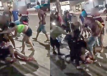 Vídeo: mulheres saem no tapa em conveniência na Júlio de Castilho