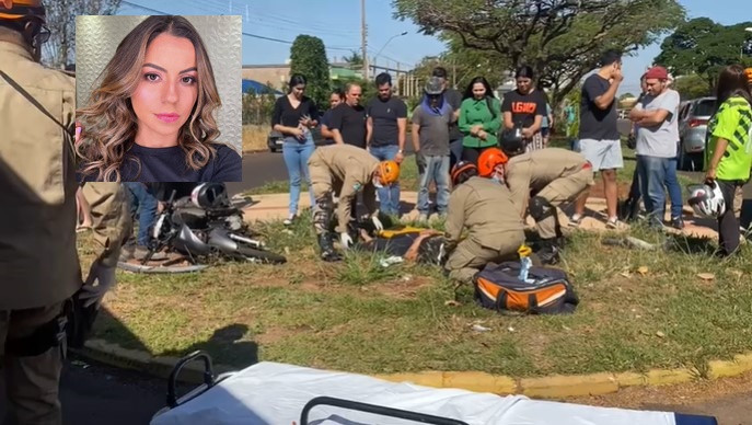 Motociclista bate em camionete e morre no hospital em Dourados