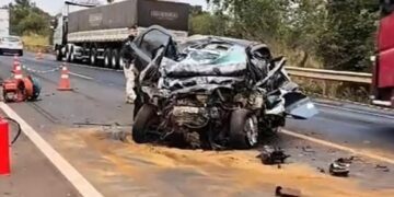 Domingo trágico na BR-163: quatro pessoas m*rrem em acidente em MS