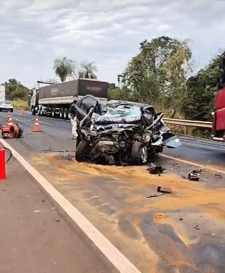 Domingo trágico na BR-163: quatro pessoas m*rrem em acidente em MS