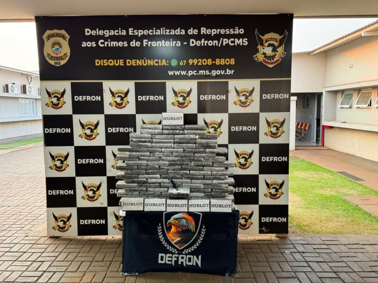 Quase 100kg de cocaína são apreendidos em residência de Dourados