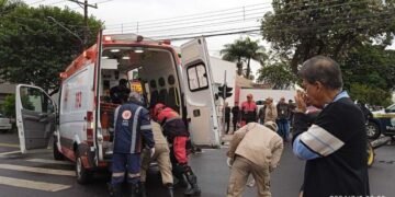 Morre motociclista atingido por carro em cruzamento na Rui Barbosa