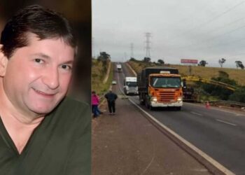 Moradores usam cartão de motorista morto em acidente na BR-262, perto Campo Grande