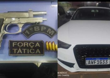 ‘Loira do Audi’ e amigos foram presos por abrir fogo na saída da famosa casa de shows de Campo Grande.