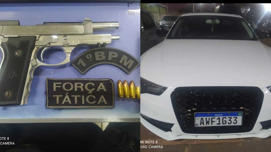 ‘Loira do Audi’ e amigos foram presos por abrir fogo na saída da famosa casa de shows de Campo Grande.
