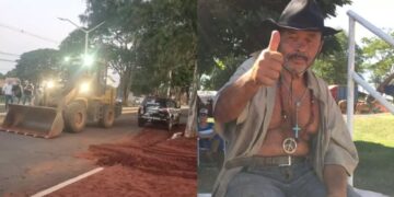 Idoso morre atropelado por trator ao atravessar avenida em Iguatemi