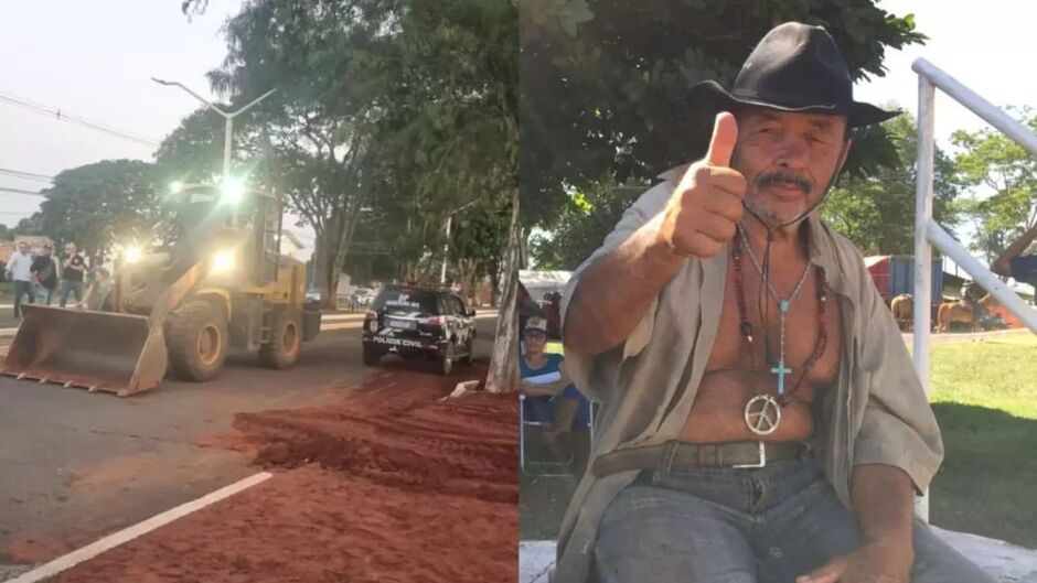 Idoso morre atropelado por trator ao atravessar avenida em Iguatemi