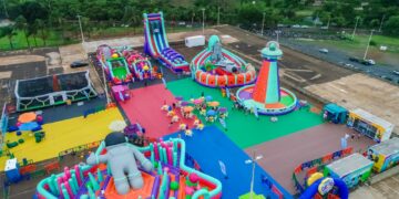 Gloob Space Jump: O novo paraíso temático de brinquedos infláveis gigantes que chega a Campo Grande em setembro