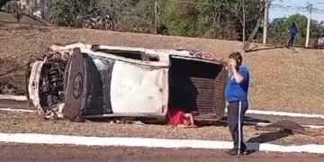 Vídeo: Jovem m*rre e dois ficam em estado grave em capotamento na Gury Marques 