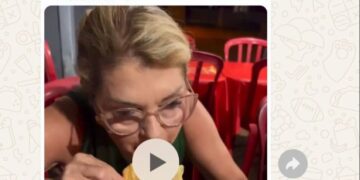 Em Sidrolândia, militante de Rodrigo Basso propõe boicote a pastelaria após prefeita aparecer comendo pastel no local