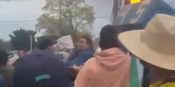 Vídeo: clima esquenta na Afonso Pena e bandeirada ganha sentido literal entre cabos eleitorais 