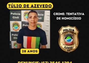 Polícia pede ajuda da população para localizar suspeito de tentativa de homicídio