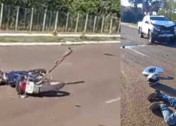 Colisão na Avenida Ernesto Geisel deixa motorista de aplicativo ferido