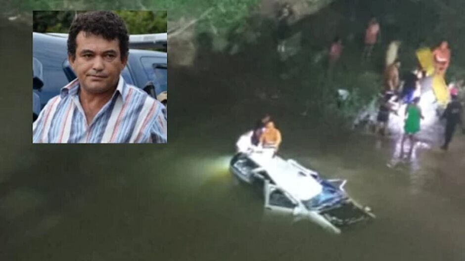 Vídeo: advogado cai com carro em ponte e população tenta salva-lo; vítima não resistiu 