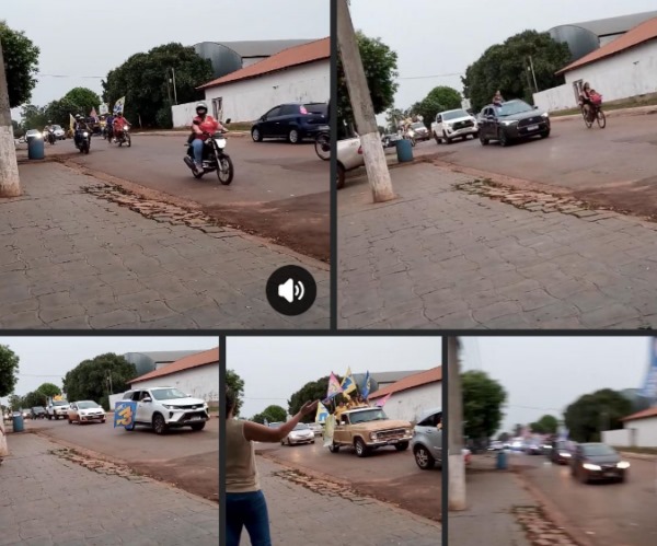 Vídeo: carreata em frente a capela atrapalha velório e família reclama de barulho em MS