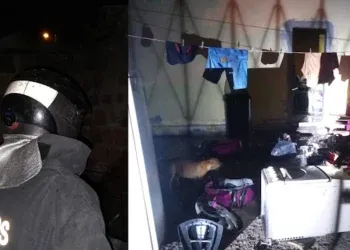 Mulher incendeia própria casa e deixa duas pessoas feridas em Anastácio