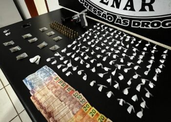 Três são presos por tráfico de drogas e porte ilegal de arma de fogo em Campo Grande