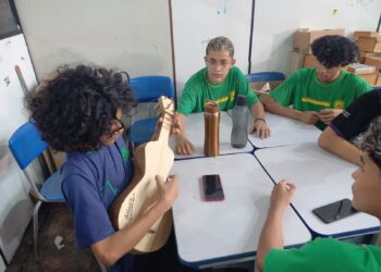 Oficina de educação patrimonial apresenta a viola de cocho a estudantes