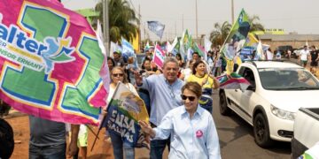 Chapadão: Tereza Cristina reforça campanha de Walter Schlatter e Defensor Ernany