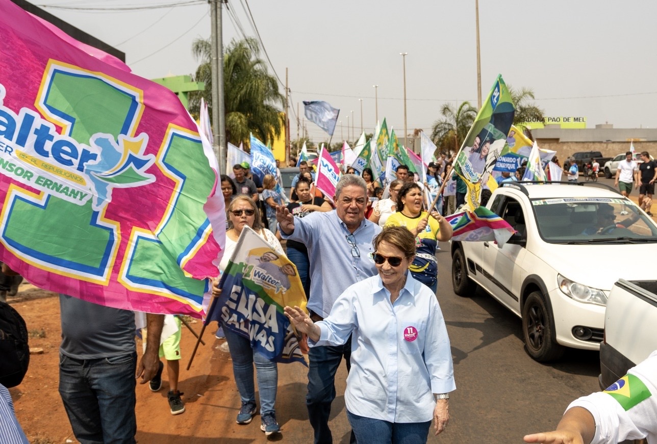 Chapadão: Tereza Cristina reforça campanha de Walter Schlatter e Defensor Ernany