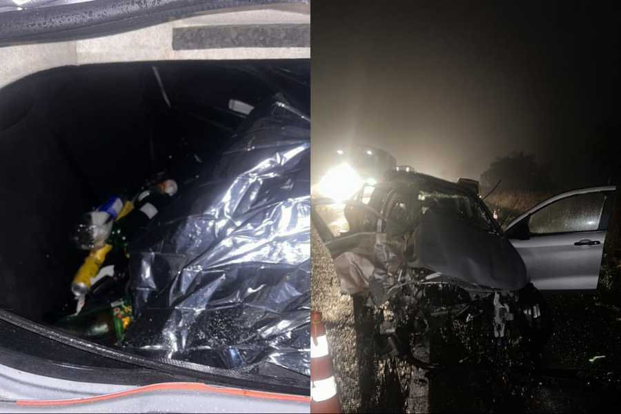 Veículo envolvido em acidente fatal na BR-163 estava carregado com bebidas alcoólicas