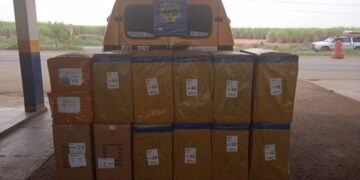 Polícia rodoviária apreende mercadorias de descaminho em operação na MS-134