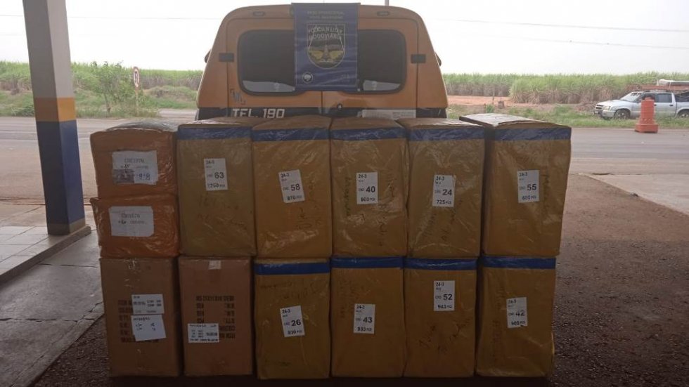 Polícia rodoviária apreende mercadorias de descaminho em operação na MS-134