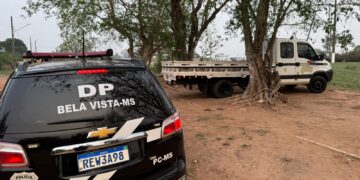 Caminhão furtado é localizado com documentação falsa em Bela Vista
