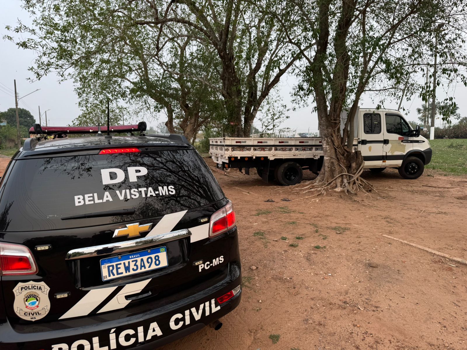 Caminhão furtado é localizado com documentação falsa em Bela Vista