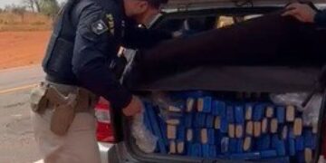 PRF prende traficante com 298 kg de maconha em Paranaíba