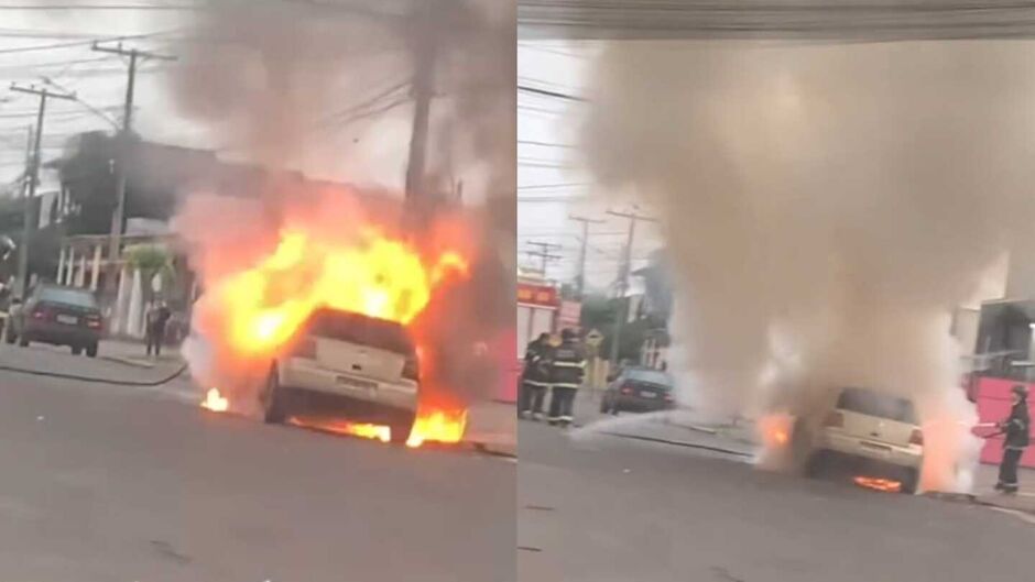 Em menos de 12h, dois carros pegam fogo em Campo Grande