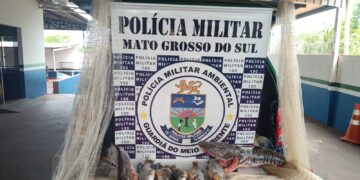 PMA apreende 12 kg de pescado e multa seis homens por pesca ilegal em Bela Vista