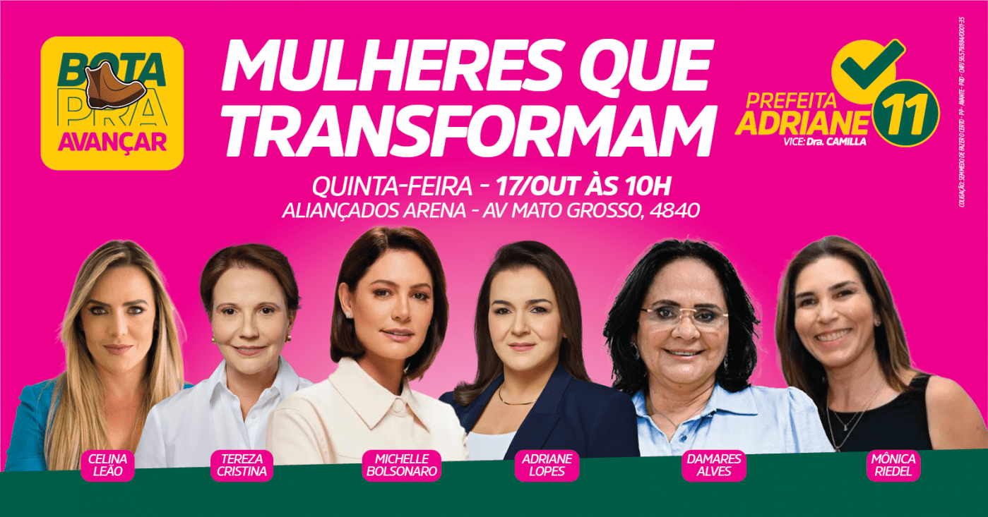 Campo Grande acolhe encontro do movimento conservador com Michele Bolsonaro e líderes femininas