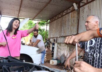 Rose Modesto quer “maior presença da prefeitura nos distritos”, durante visita a Anhanduí