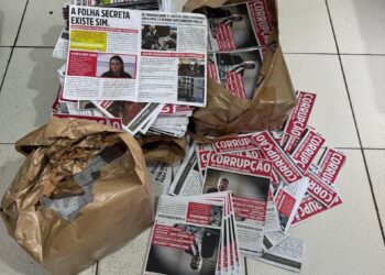 Jornal apócrifo com material contra Adriane é apreendido pelo Garras 