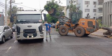 Prefeitura de Campo Grande mobiliza equipes para atendimento rápido após forte tempestade