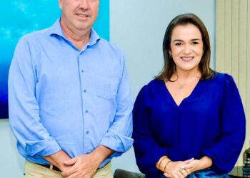 Governador Eduardo Riedel declara apoio à reeleição da prefeita Adriane Lopes ao lado da senadora Tereza Cristina (vídeo)