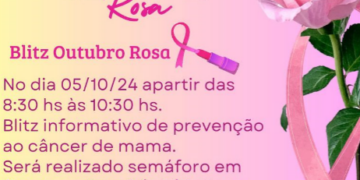 Outubro Rosa: Grupo “As Vencedoras” promove blitz informativa sobre prevenção ao câncer de mama no próximo sábado