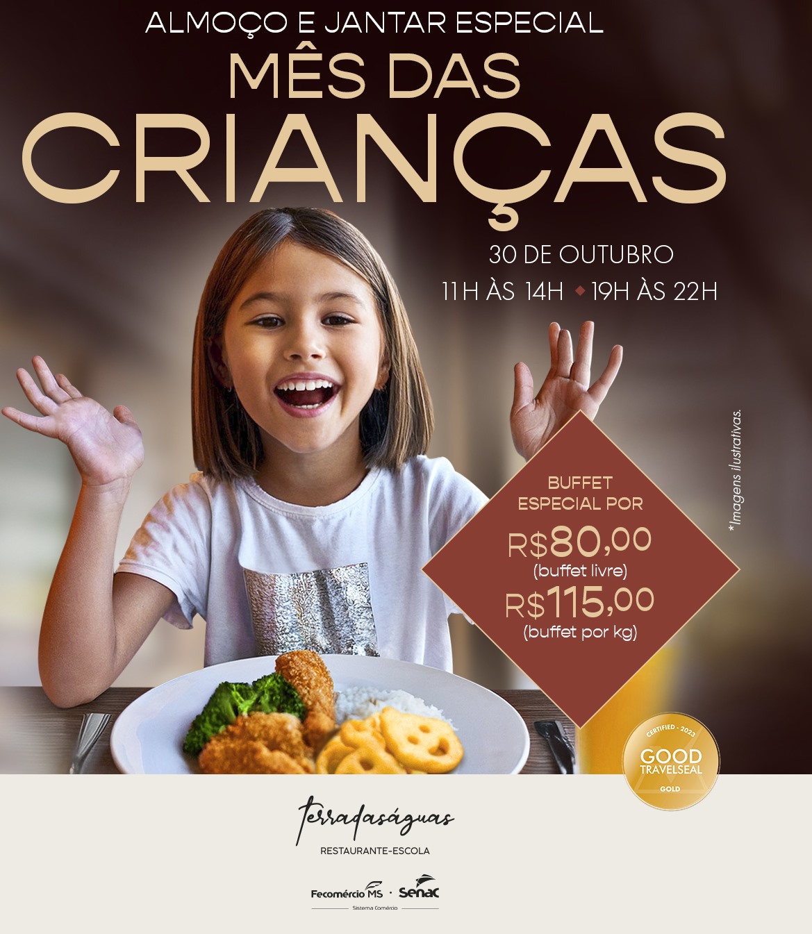 Restaurante do Senac oferece almoço e jantar especial em comemoração ao mês das crianças