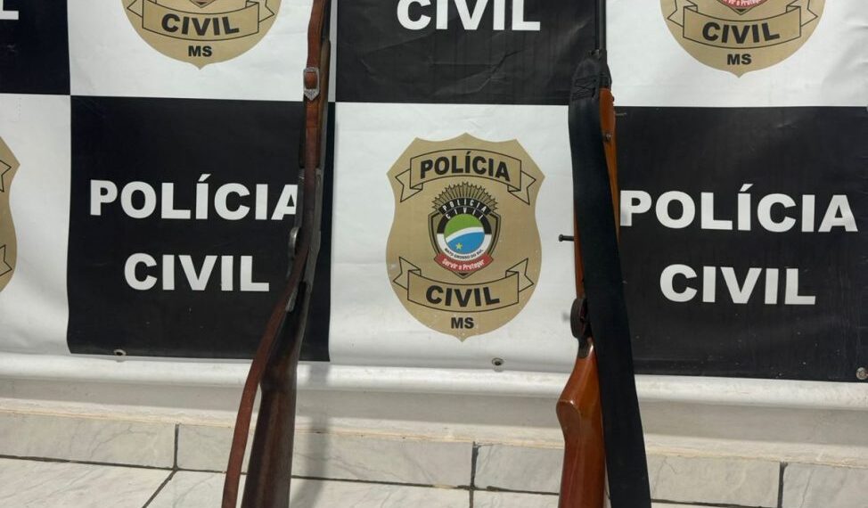 Homem é preso em Juti por posse ilegal de armas em operação da Polícia Civil