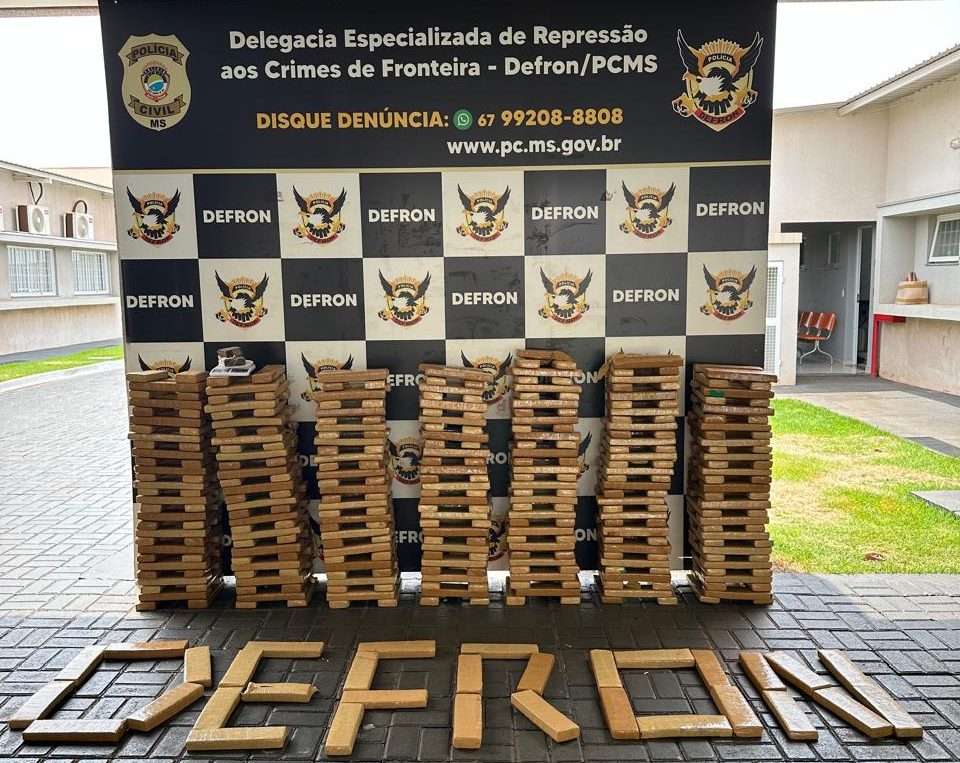 Polícia Civil apreende 375 kg de maconha em quitinete usada para tráfico em Dourados