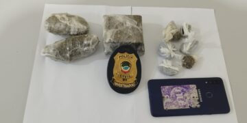 Polícia Civil desmonta ponto de venda de drogas e prende traficante em Coxim