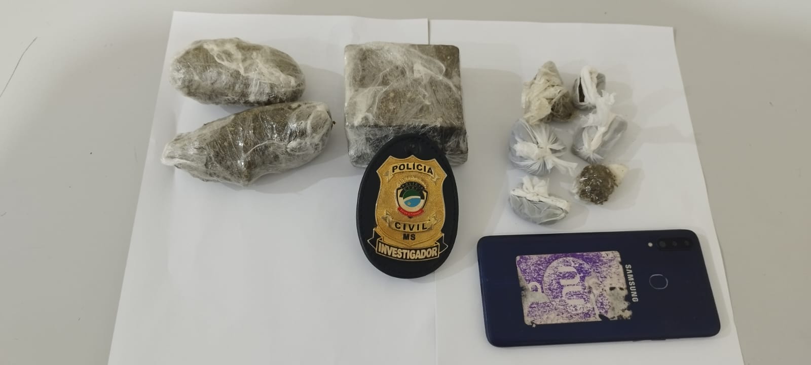 Polícia Civil desmonta ponto de venda de drogas e prende traficante em Coxim