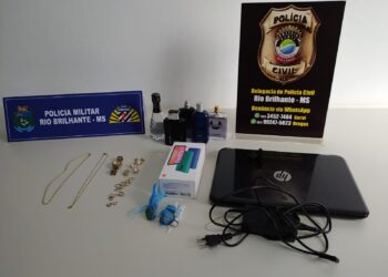 Operação conjunta prende suspeito de furtos e recupera bens em Rio Brilhante