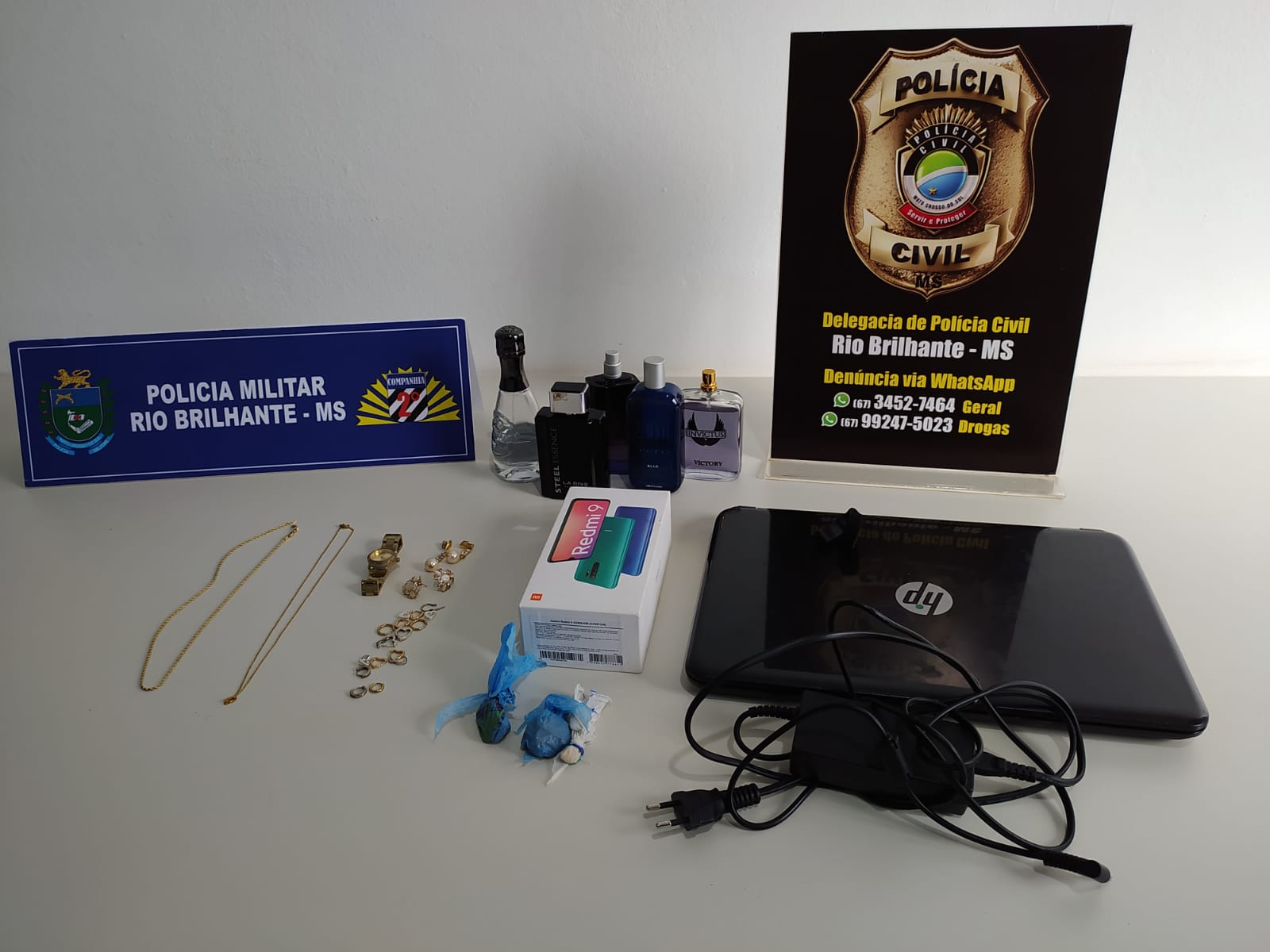 Operação conjunta prende suspeito de furtos e recupera bens em Rio Brilhante